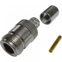 N Female connector for RG213 Cable